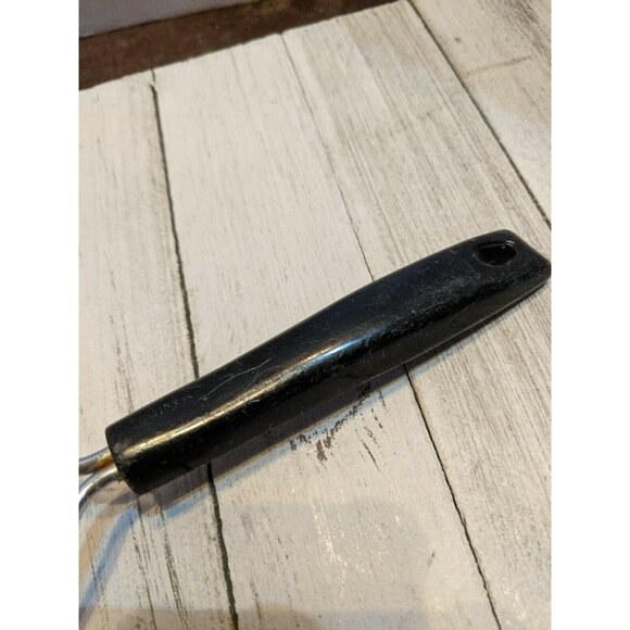 Vintage EKCO #7 Potato Vegetable Masher Black Handle Utensil 9" - Picture 6 of 6